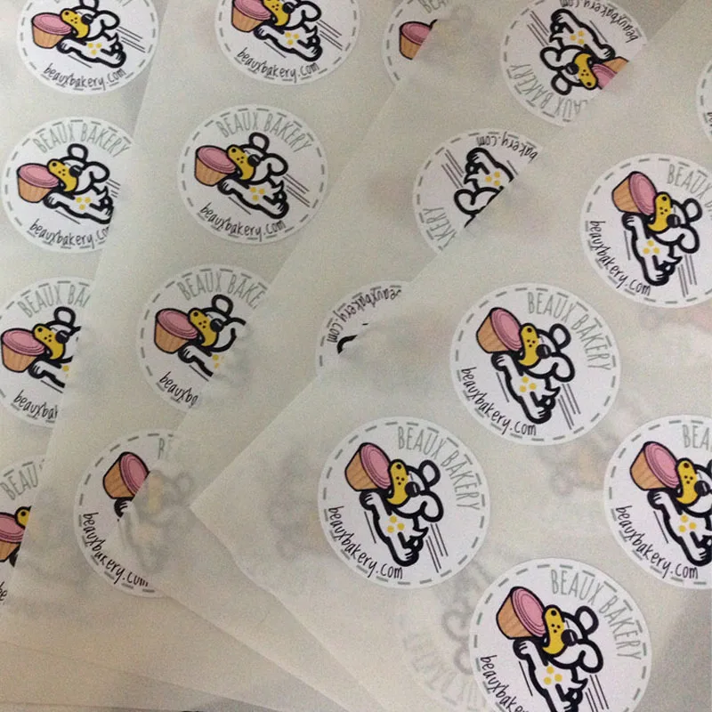 1000pcs 30x30mm Custom Self Adhesive Printed Labels Packing Shipment Mark Color Printing Homemade Jam Jar Sticker | Канцтовары для