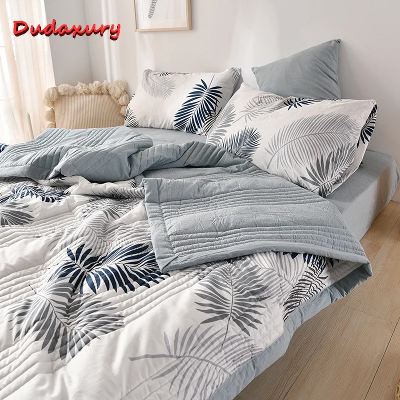 Простое летнее одеяло Dudaxury моющееся одиночное двойное с кондиционированием