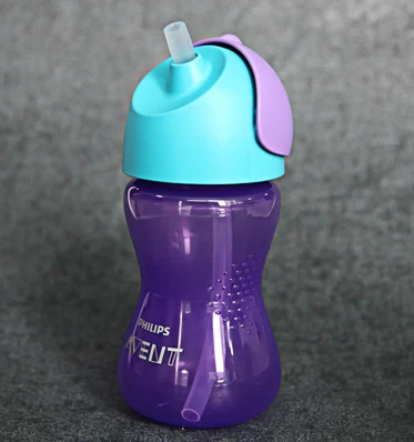 7oz 9M Avent My Bendy соломенная чашка Динозавр Детская бутылка 7 oz/200 ml 10 oz/300 ml 2/pack-синий/зеленый 9M+/12M - Цвет: 7oz 9M