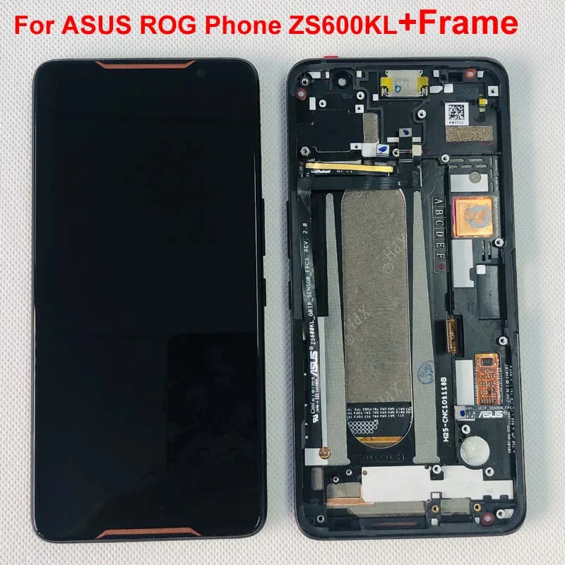 Оригинал с рамкой для 6 0 &quotASUS ROG Phone ZS600KL ЖК дисплей Экран Дисплей + сенсорный экран