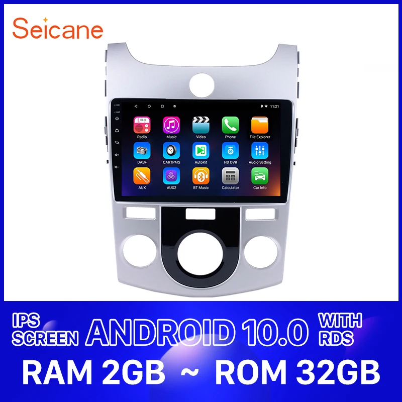 Seicane автомобильный Android 10 0 GPS Радио 9 &quotHD навигация для 2008 2009 2010 2011 2012 KIA Forte(MT) аудио