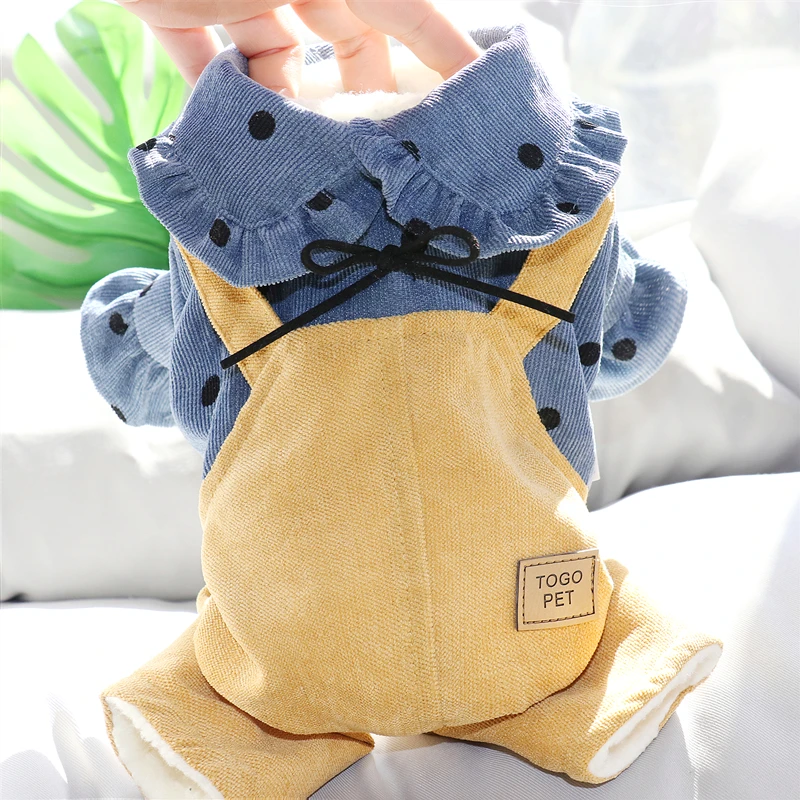 

Зимняя теплая одежда для собак Тедди бишон щенки пуделя Померанский Шнауцер маленькая собака стеганая куртка цельная одежда