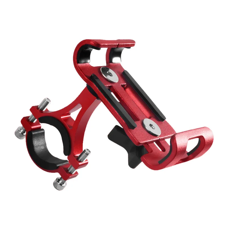 

Metal Motorcycle Bike Phone Holder Aluminum Alloy Anti-slip Bracket GPS Clip Universal Bicycle Phone Stand for all Smartphones