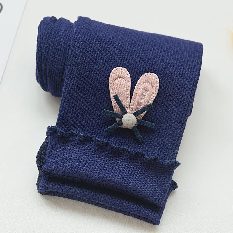 Весенне-осенние новые трикотажные колготки для маленьких девочек с деревянными