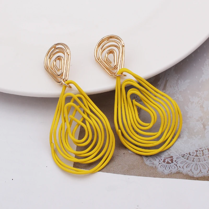 Модные металлические элегантные серьги-кольца для женщин 2020 новые винтажные