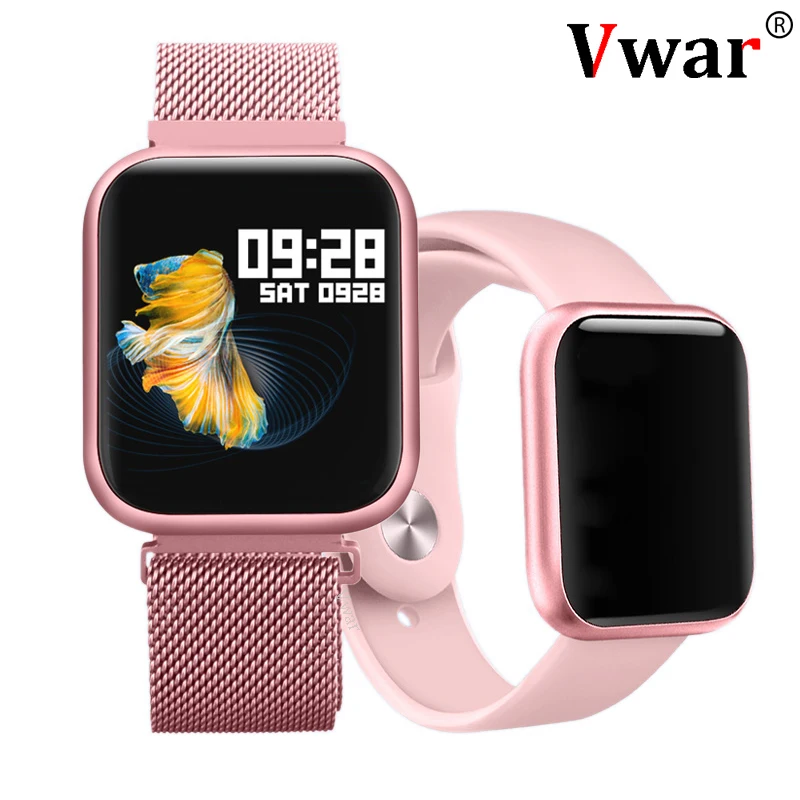 Vwar P80 Смарт-часы с полным сенсорным экраном IP68 Водонепроницаемые Смарт-часы для мужчин и женщин монитор сердечного ритма P68 P70 Plus для xiaomi Apple