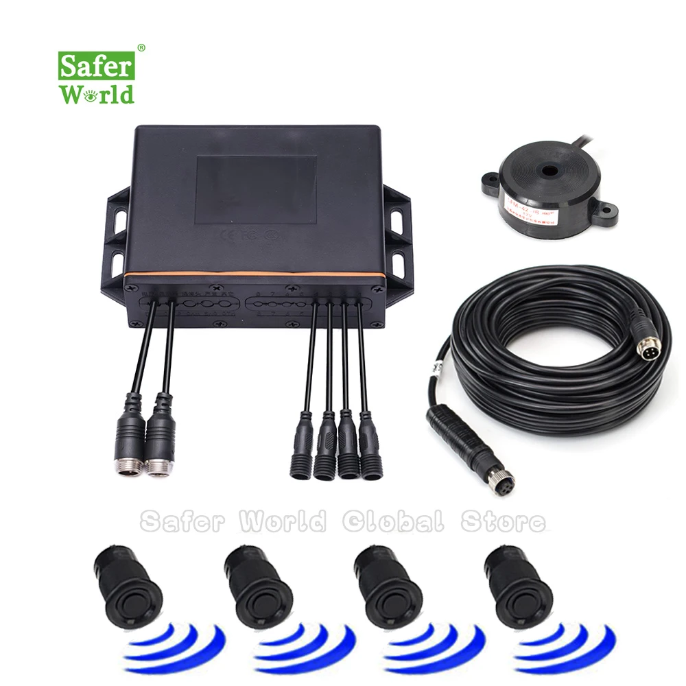 

12V 24V Wide Voltage Reversing Radar For Trucks Buses Large Vehicles
