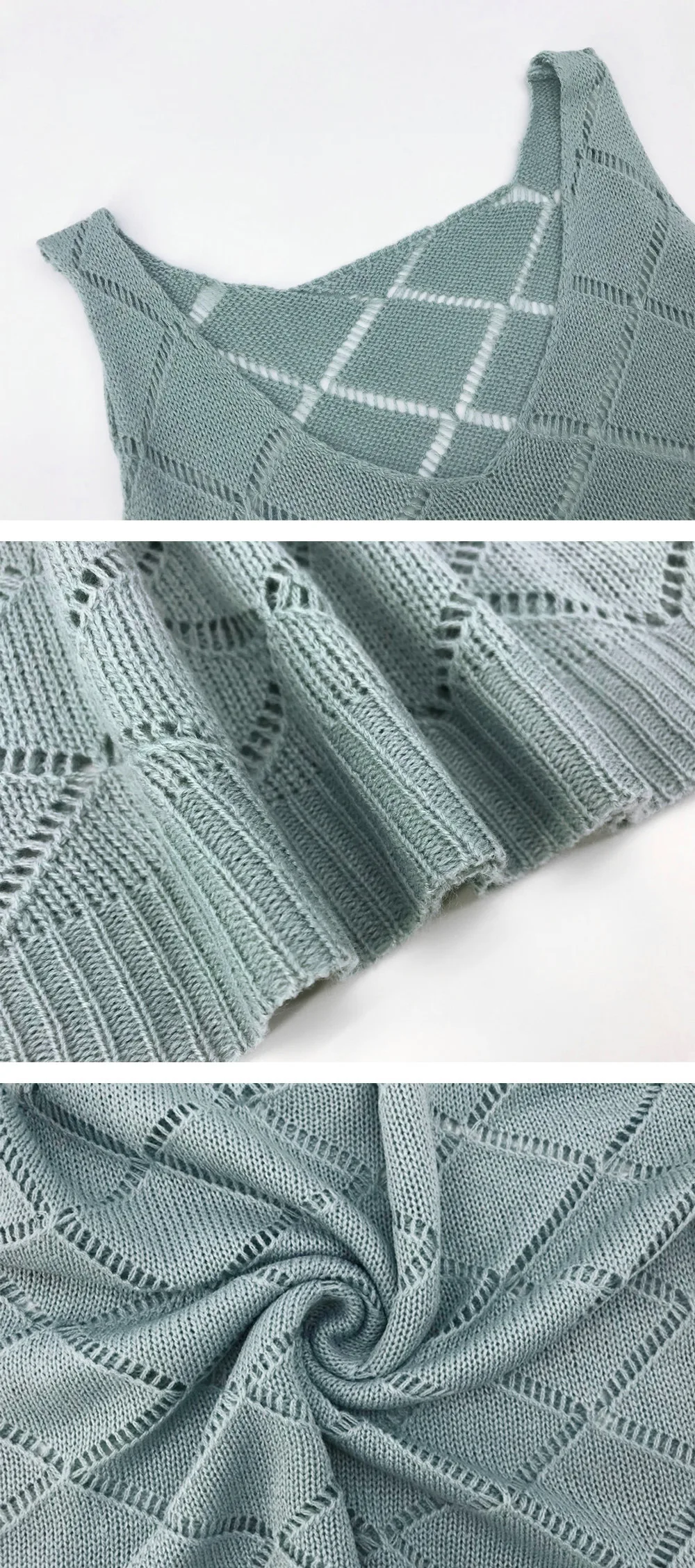 Женский трикотажный свитер с V-образным вырезом свободного покроя | Женская