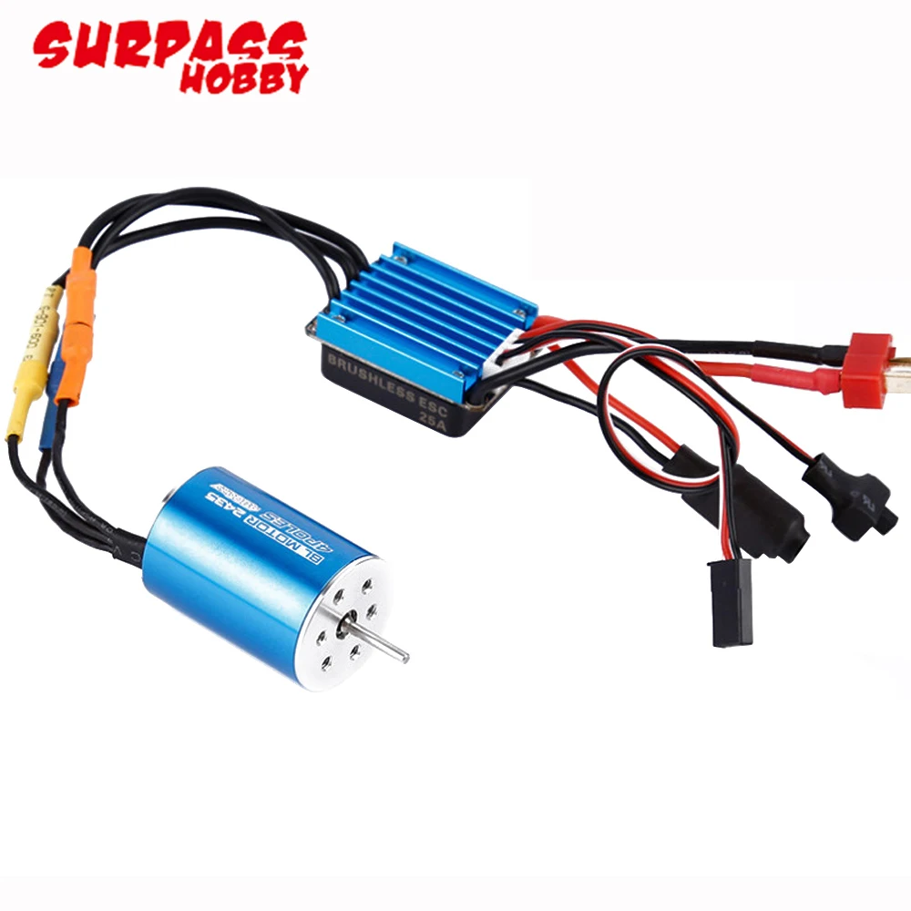 Бесщеточный двигатель RC 2838 4500KV/4200KV/3900KV/3600KV с 35A бесщеточным ESC и программной