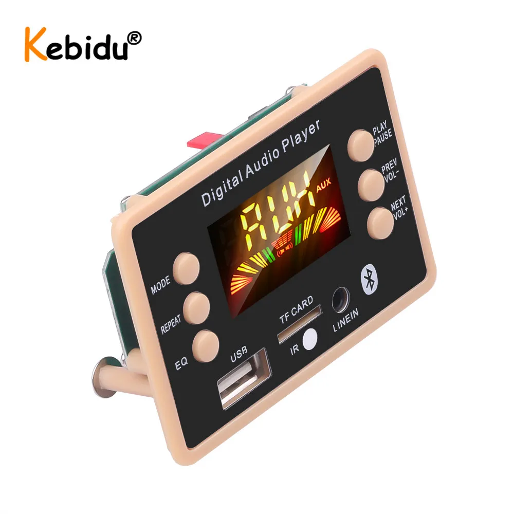 Kebidu Wireless Bluetooth 5.0 MP3 Decoder Board Module 5V to 12V AC6926 Chipset FM Radio FLAC WMA WAV For Car Kit | Электроника