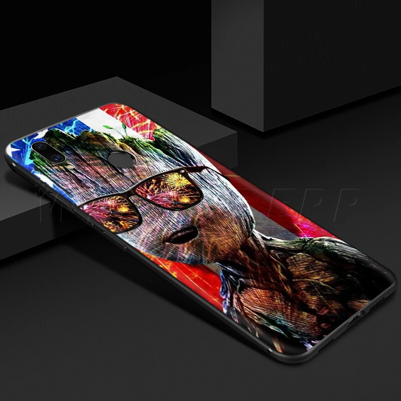 Хранители Groot чехол с принтом Marvel для спортивной камеры Xiao mi Red mi Note 8 mi, возраст 3, 6, 8, 9, A1 A2 A3 8A 6X9 T CC9 Lite SE Pro Max F1 10