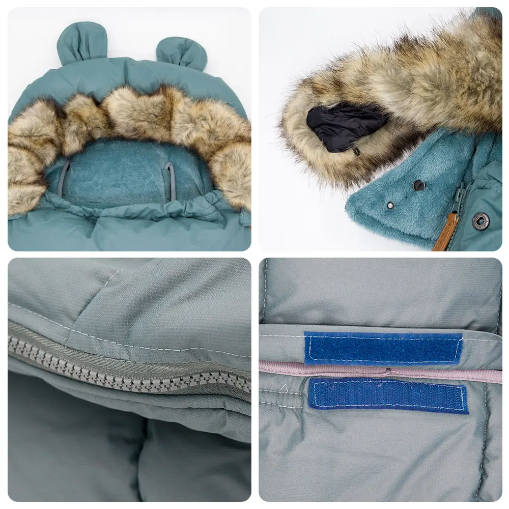 Спальный мешок для детской коляски плотные зимние конверты новорожденных