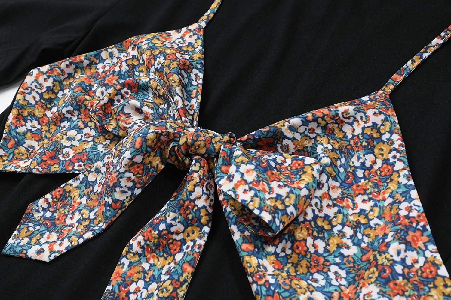 

ZCSMLL Fake Two-piece T-shirt Women's Bowknot Floral Stitching Loose Short-sleeved Top Woman Summer 2021 Spring casual tops