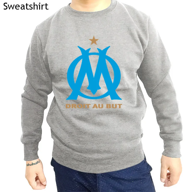 Мужские толстовки с логотипом Олимпика Марселя модная забавная Толстовка