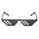 HBB 1 шт., шуточные игрушки, спасательные очки, пиксельные очки, женские, мужские, черные мозаичные солнцезащитные очки, взрослые, детские игрушки Новинка подарки
