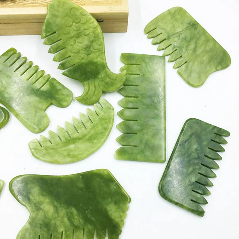 Скребок для гуаши натуральный камень искусственная расческа инструмент