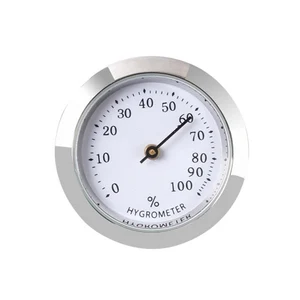 Прецизионный гигрометр для сигар, точный портативный мини механический гигрометр с гигрометром, Круглый детектор влажности, аксессуары для сигар