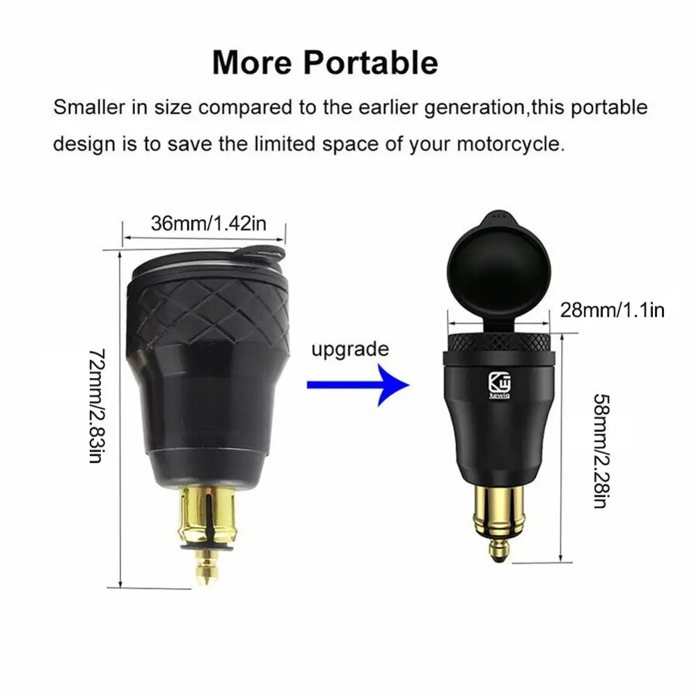 Автомобильное зарядное устройство USB для мотоцикла Авто грузовика вездехода