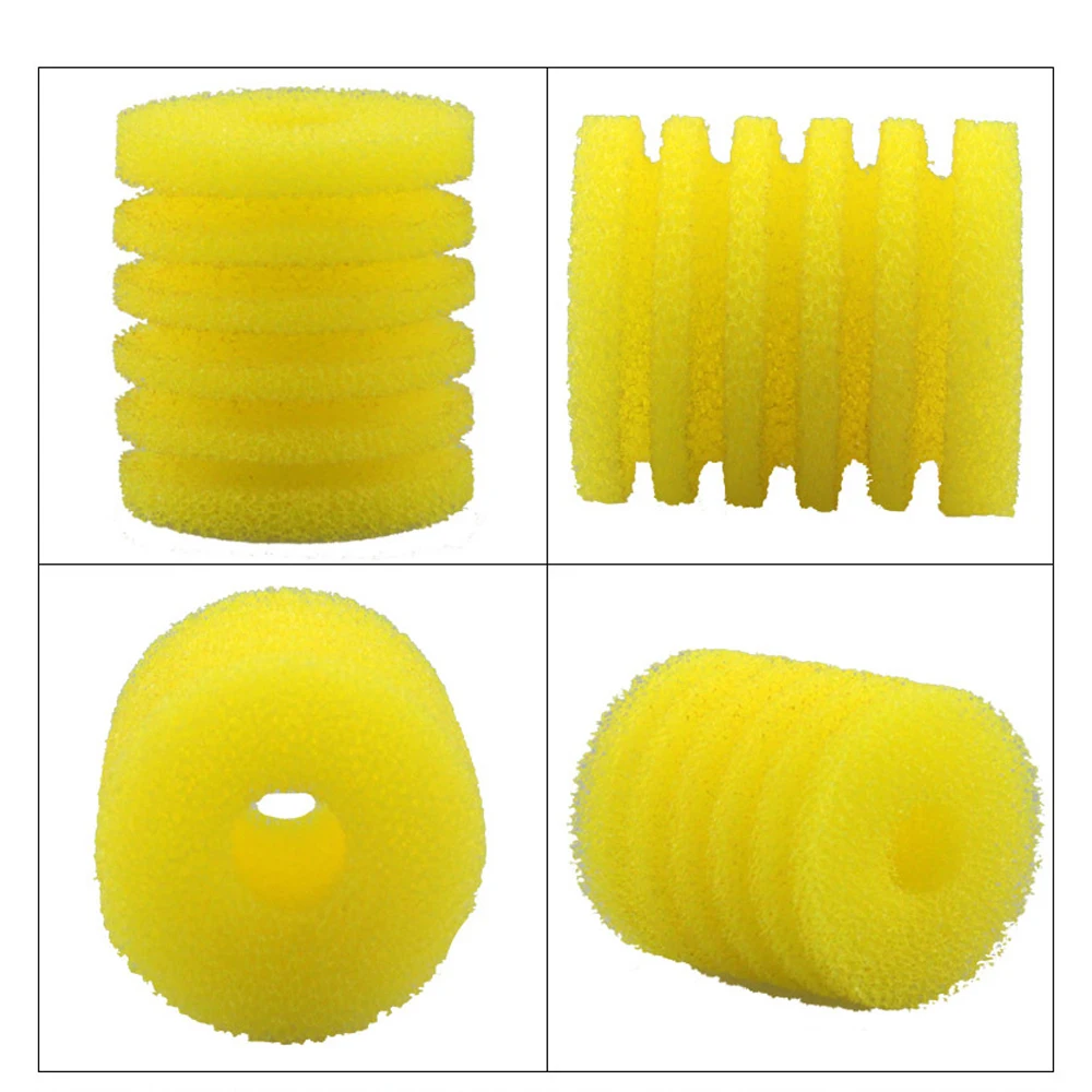 Губка фильтр для аквариума воздушный насос желтого цвета губка внутренний