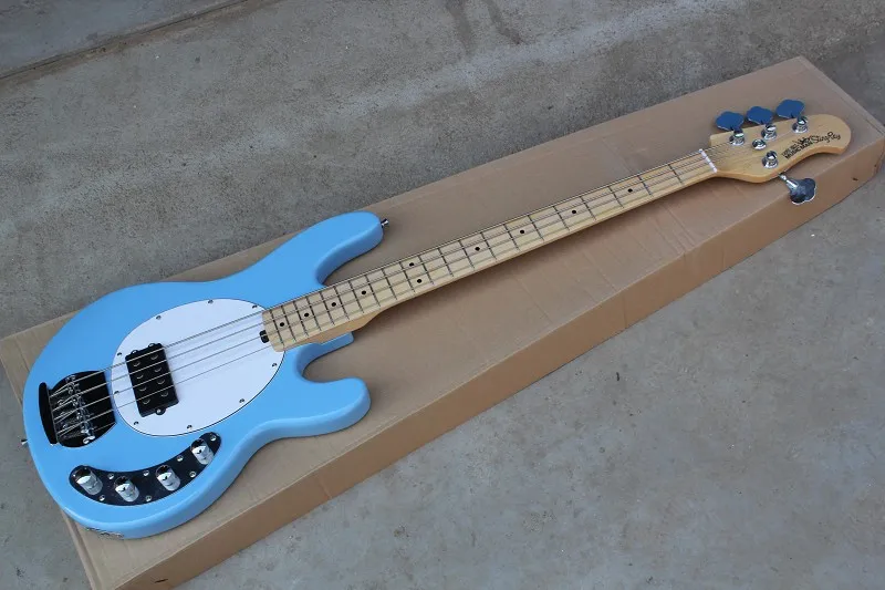 Высококачественный светильник blue Music Man StingRay 4 струнный Электрический бас гитара