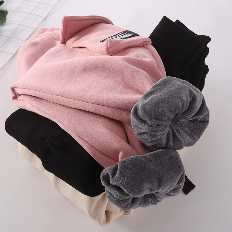 Подростковые штаны для девочек брюки карго новинка зимы 2020 Детские флисовые