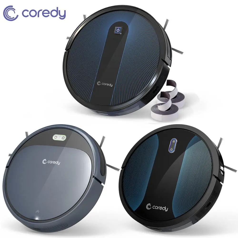 Coredy Robot Vacuum Cleaner Smart Sweeping Hair Dust Wet Dry Mop Cleaning for Carpet Floor Home Auto Charging Disinfection Clean