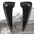 Наклейка на боковое крыло автомобиля, 1 пара, накладка на вентиляционное отверстие, эмблема для BMW X5, F15, X5M, F85, 2014-2018, хромированная Акула, жаберная, на боковое отверстие