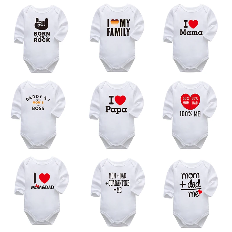 Spring Autumn Baby girls Bodysuit 100% Cotton Body Long Sleeve solid  Rompers Boys 0-24Mothes Baby Clothes