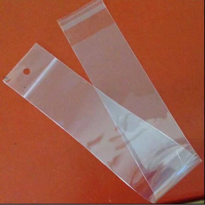 100 шт длинные закрывающиеся прозрачные пластиковые пакеты для наращивания волос