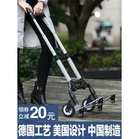 stairs climbing household use trolley small portable folding luggage cart trailer trolley cargo trolley grocery shopping a6524