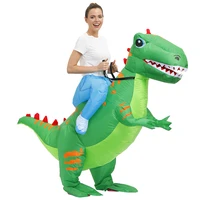 adult green dinosaur inflatable costumes halloween cosplay costume t rex purim party role play disfraz for man woman