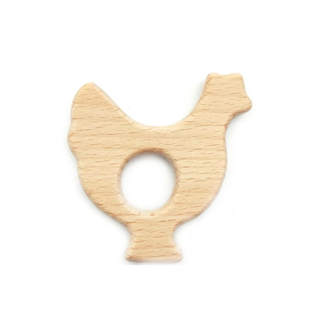 style 23 cock 1 шт., деревянный прорезыватель, деревянная подвеска для соски, цепочка для прорезывания зубов, игрушки в форме Милого Животного, пищевые материалы, Детские Прорезыватели - Цвет: style 23 cock