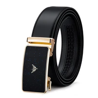 williampolo new style genuine leather men belt high quality luxury cowhide fashion alloy automatic buckle casual business