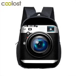 funny camera printing mini backpack kids kindergarten bag children school bags boys girls toddler backpacks baby diaper bags free global shipping