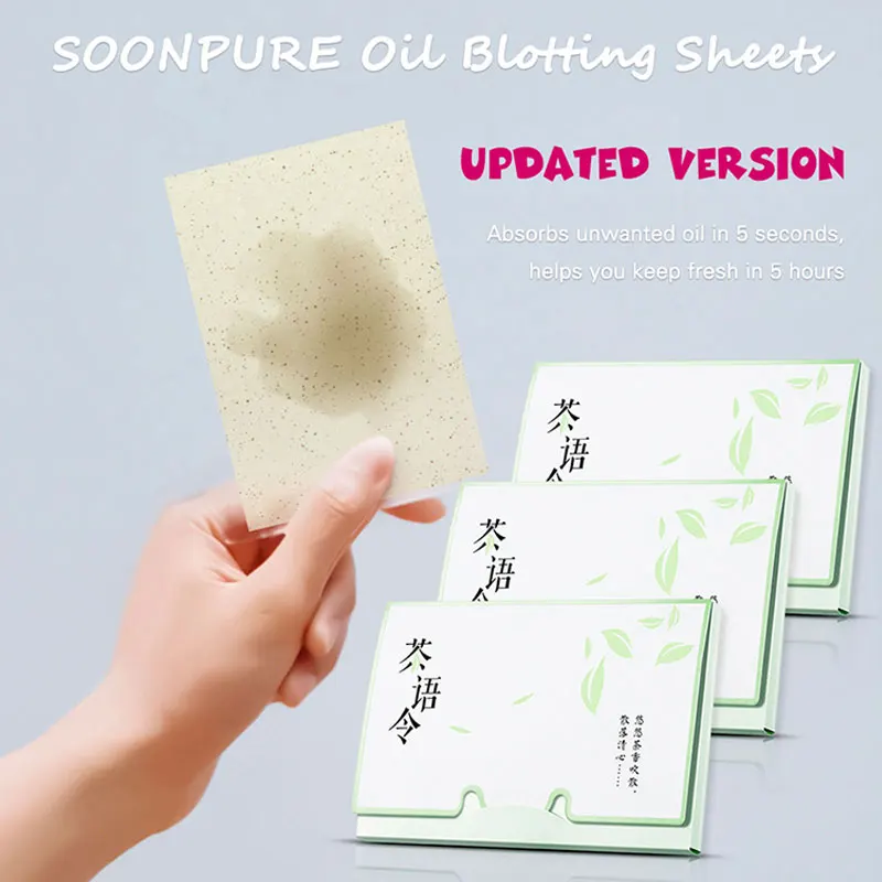 100 шт зеленый абсорбирующий бумажный очищающий крем для лица с маслом средство