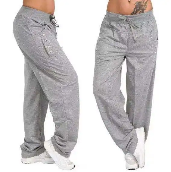 

Product European and American-Style Loose and Plus-sized WOMEN'S Sports Pants Outdoor Casual Straight-leg Pants Women's Clothing