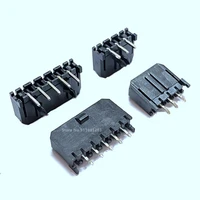 10pcs micro fit 3 0 mm connector single row straight curved needle pin header 234568 pin 43650 type socket