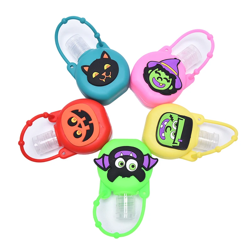 

30ML Halloween Round Bottle Cover Silicone Gel Case For Hand Sanitizer