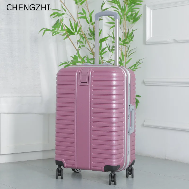 Чемодан на колесиках CHENGZHI дорожный для мужчин и женщин Жесткий чемодан колеса 20 22