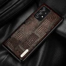 Genuine Leather Retro Fitted Case For Samsung Galaxy A52 5G A72 A51 A71 A31 M31 M51 S20 FE S9 S10 S21 Plus S21 Ultra Note 20 10