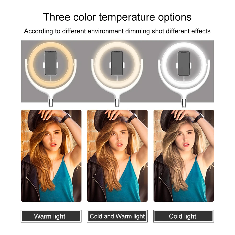 MAMEN 12 дюймов селфи кольцевой светильник светодиодный Диммируемый студийный