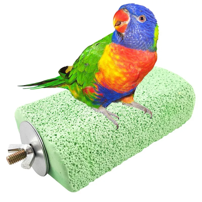Новая птица клюв шлифовальный камень платформа попугай прыжки стенд клетка