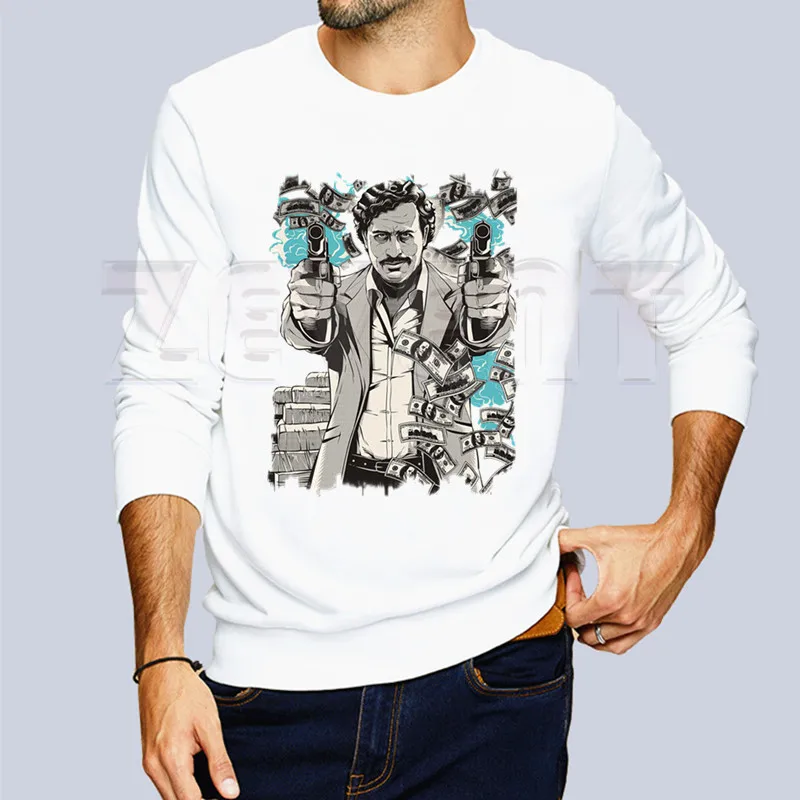 Narcos Pablo Escobar Thug Life Men's Hoodies Spring Autumn Male Casual Sweatshirts Sweatshirt Tops | Мужская одежда