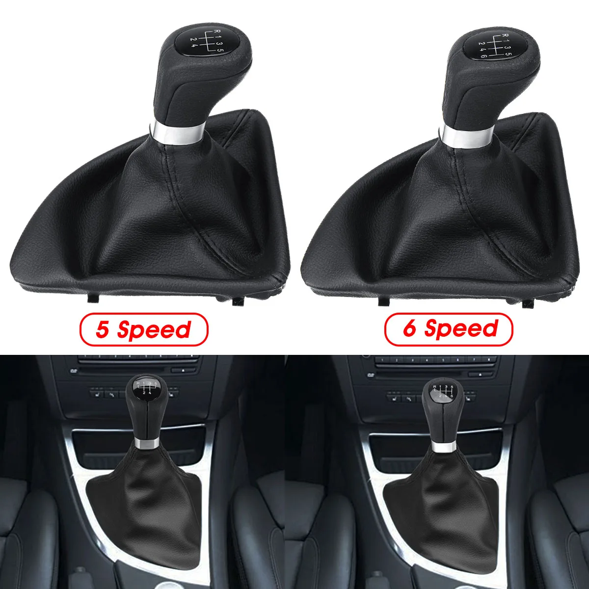 Ручной рычаг переключения передач 5 6 скоростей Рычаг Рычажная ручка чехол для BMW 1