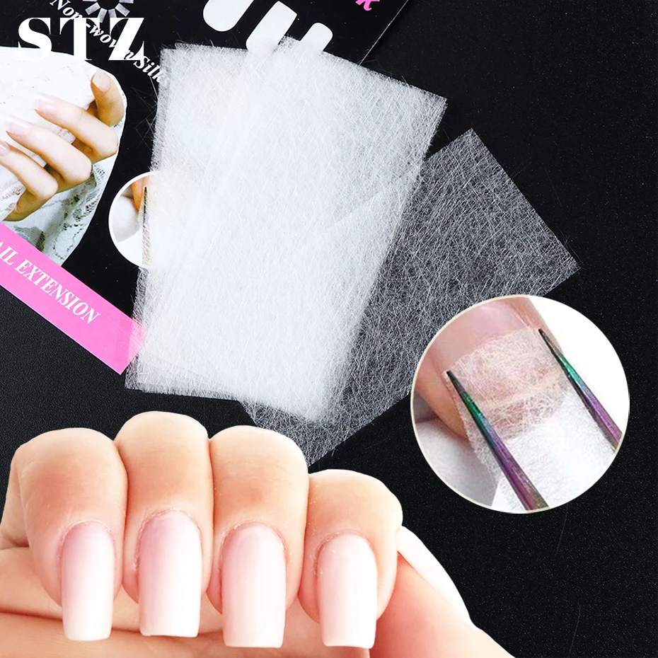 STZ 10 шт. стекловолоконная форма для наращивания ногтей нетканые шелковистые уф
