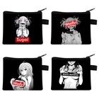 Кошелек Kawaii Sugoi Senpai с принтом аниме Waifu, Женский кошелек с губной помадой, кошелек для ключей для девочек, Женский мини-кошелек