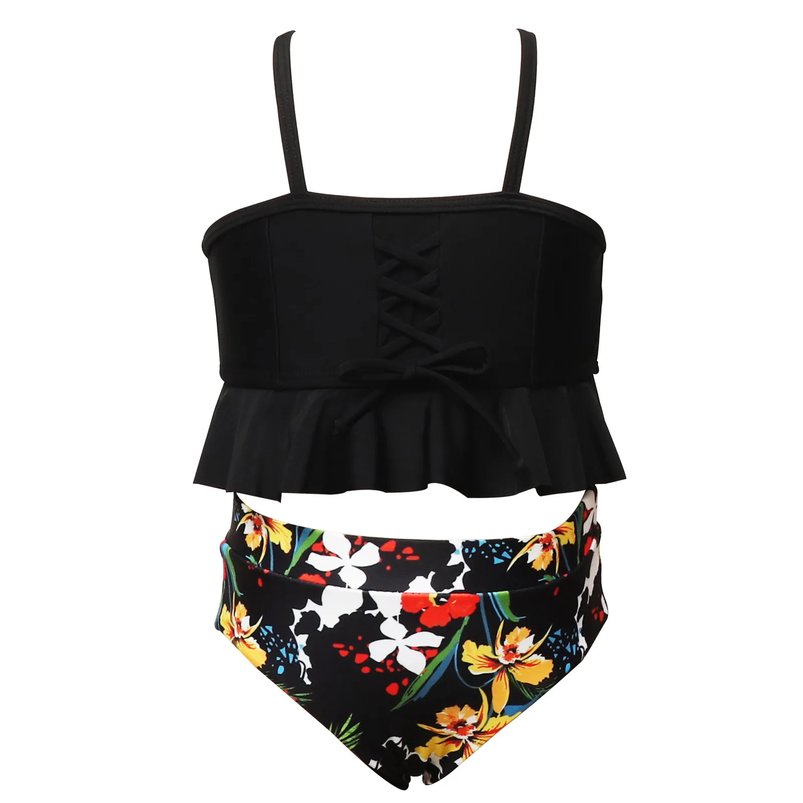 

Girls Cute Swimwear Mother And Daughter Print Two Piece Swimsuit Matching Swimsuit Clothing Bikini Baby Girl Praia Infantil