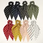 Новый шарф для волос длинный ленточный шарф для хвоста женский шейный платок с принтом маленький шейный шарф повязка шарф шарфы для женщин