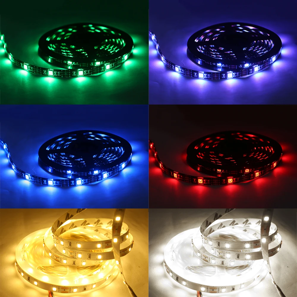 Светодиодная ленсветильник SMD5050 RGB 2835 водонепроницаемая светодиодная лампа Tira