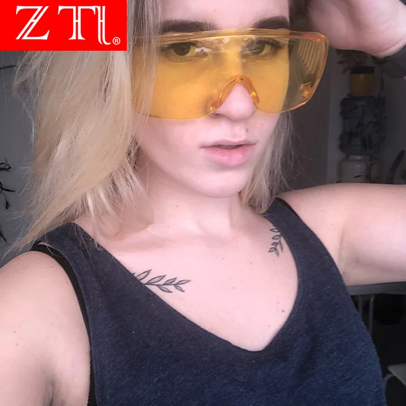 ZT Мужские квадратные солнцезащитные очки больших размеров женские мужские